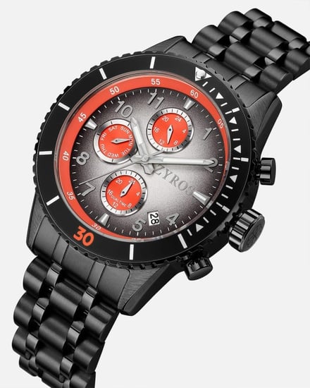 ساعة رجالية ستيل بلون رمادي