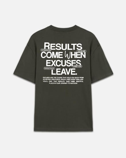 تي شيرت رجالي باللون الزيتي