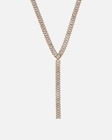 سلسال نسائي بتصميم فاخر بلون ذهبي