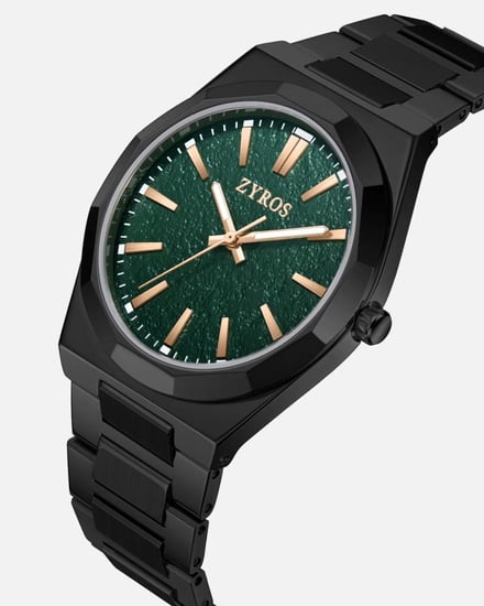 ساعة غيث الرجالية ستيل بلون رمادي