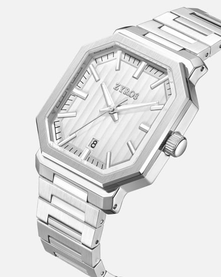 ساعة سراب الرجالية تعزز أناقتك بلون فضي