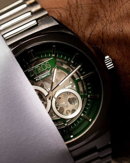 ساعة اتوماتيك رجالية ستيل بلون فضي