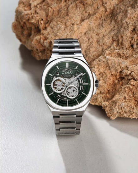 ساعة اتوماتيك رجالية ستيل بلون فضي