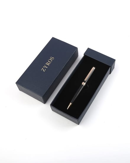 قلم رجالي فاخر بلون أسود وذهبي