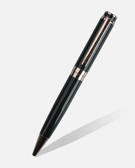 قلم رجالي كلاسيك بلون أخضر وفضي