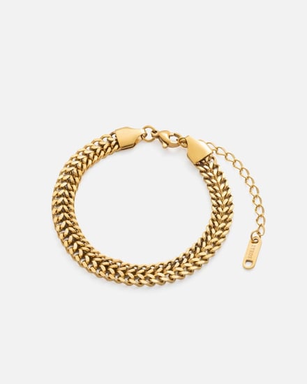 اسوارة نسائية بتصميم أنيق بلون ذهبي