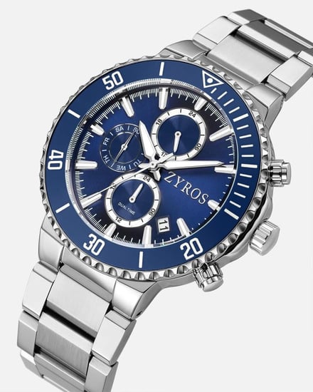 ساعة رجالية ستيل بلون فضي