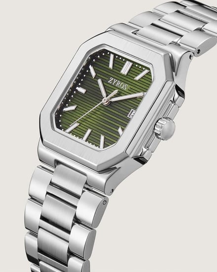 ساعة رمز الرجالية ستيل بلون فضي