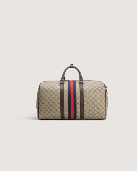 ‎ طقم شنطتين تناسب الجنسين من الجلد بلون بني