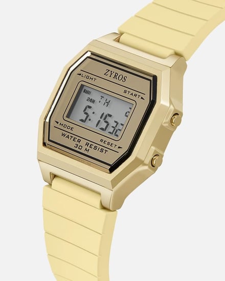 ساعة كوست لاين النسائية الرقمية بلون بيج