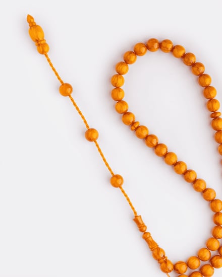 سبحة من حجر الفاتوران الأنيق بلون أصفر