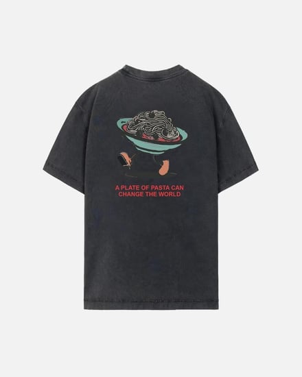 تي شيرت نسائي من القطن باللون الرمادي