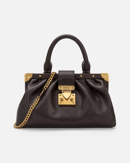 شنطة نسائية مميزة بلون بني