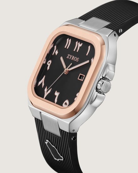 ساعة هيبة الرجالية ربل بلون أسود