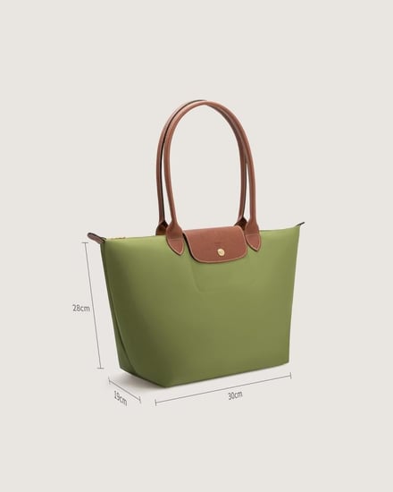 ‎ شنطة نسائية بمقاس كبير بلون أخضر و بني