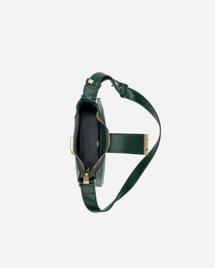 شنطة مِسك النسائية جلد بلون أخضر