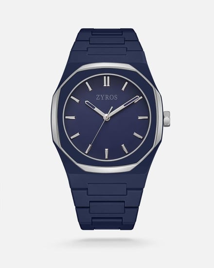 ‎ ساعة رجالية عملية باللون الأزرق