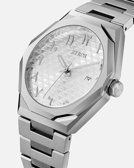 ساعة سَرج الرجالية ستيل بلون فضي