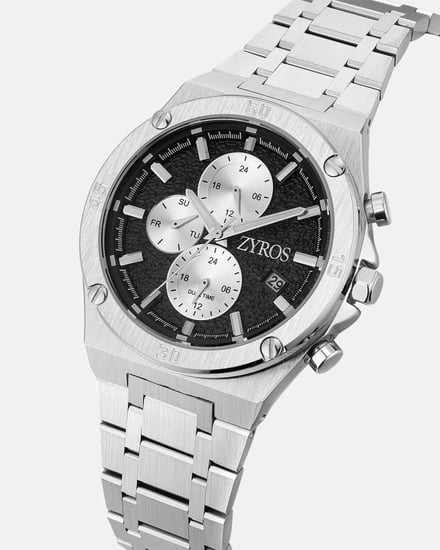 ساعة رجالية بسير ستيل بلون فضي