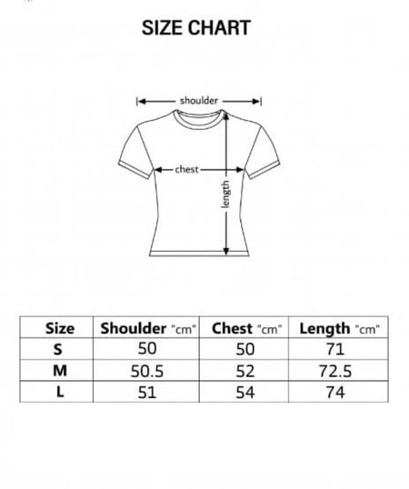 تي شيرت نسائي من القطن باللون الأسود