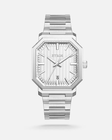 ساعة سراب الرجالية تعزز أناقتك بلون فضي