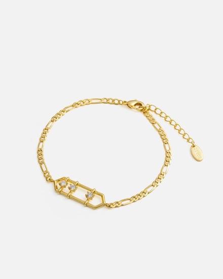 طقم نسائي أساور وساعة جلد بلون أسود