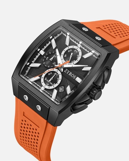 ساعة فَيض الرجالية من الربل بلون أورنج