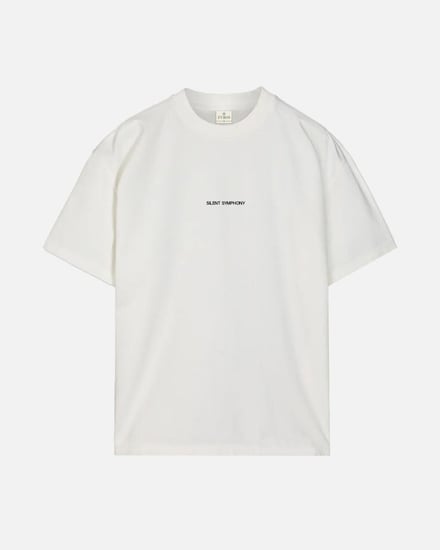 تي شيرت رجالي من القطن باللون الأبيض