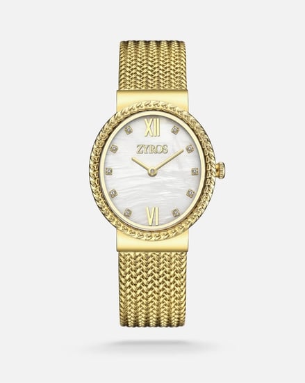 ساعة نسائية ستيل بلون ذهبي