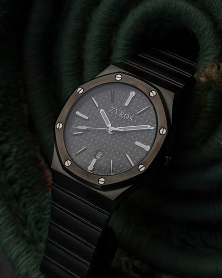 ساعة رجالية ستيل بلون رصاصي