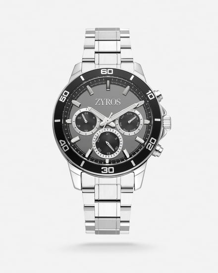 ساعة رجالية بسير ستيل بلون فضي