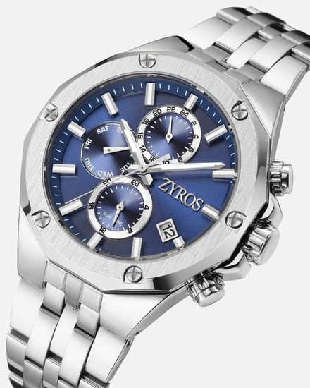 ساعة رجالية ستيل باللون الفضي