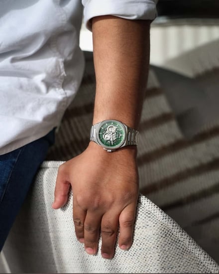 ساعة اتوماتيك رجالية ستيل بلون فضي