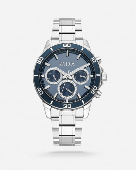 ساعة رجالية بسير ستيل بلون فضي