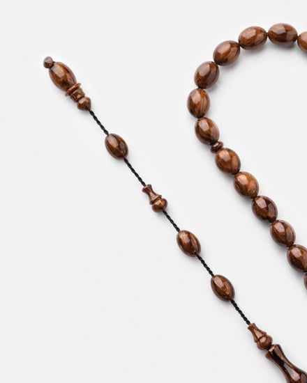 سبحة من السندلس المعرق بلون بني