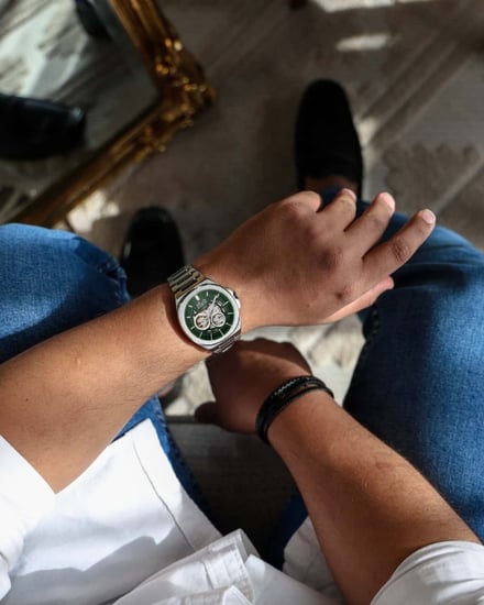 ساعة اتوماتيك رجالية ستيل بلون فضي