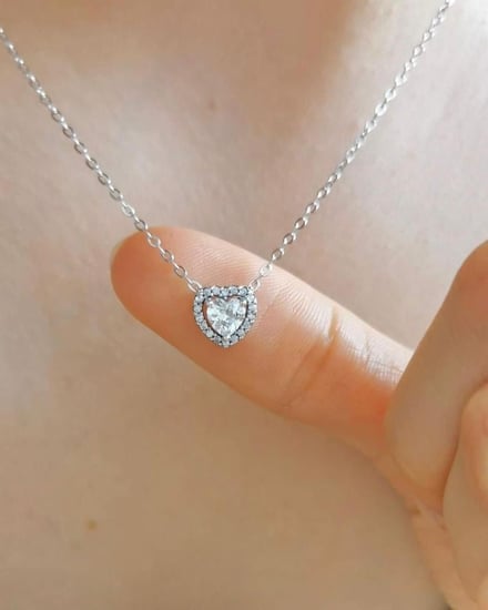 سلسلة فضة قلب