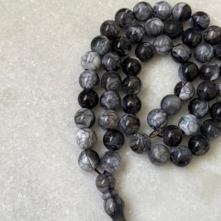 سبحة بكلايت عرق الفضة (دائري)