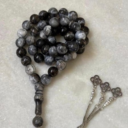 سبحة بكلايت عرق الفضة (دائري)