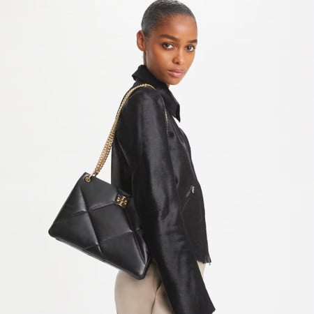 SMALL KIRA DIAMOND QUILT SHOULDER BAG