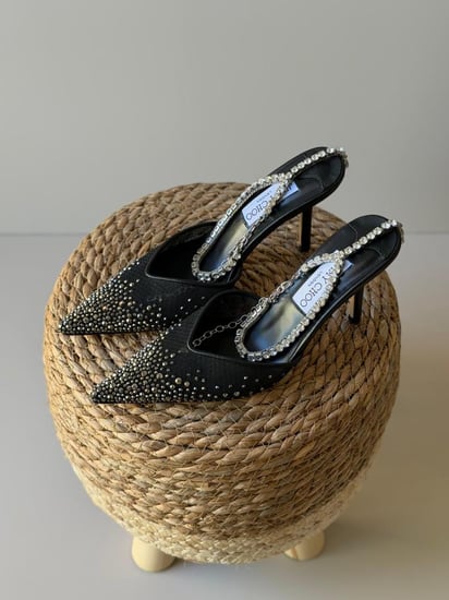 Jimmy Choo Crystal Mule Heels