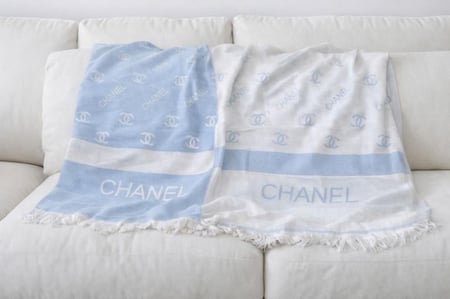 Chanel Logo Cashmere Blend Scarf