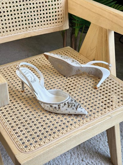 Rosie Cassini Crystal Mesh Heels