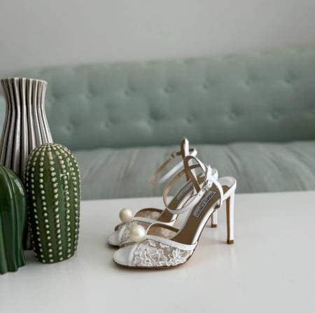 Jimmy Choo Pearl Lace Heels