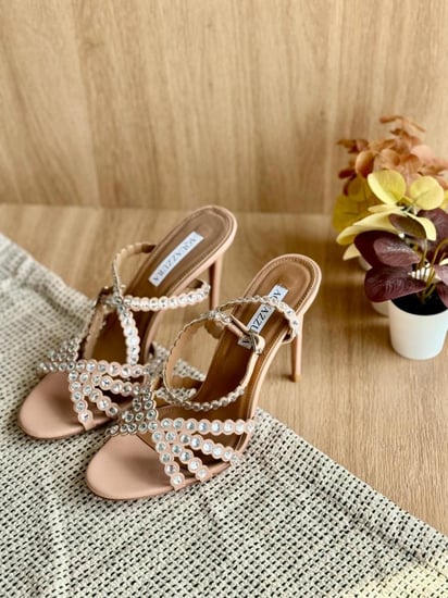 Aquazzura Crystal Studded Heels