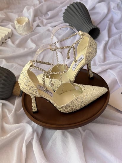 Jimmy Choo Pearl Crystal Heels
