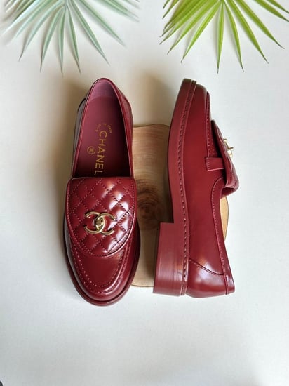 Chanel Quilted Leather Loafers