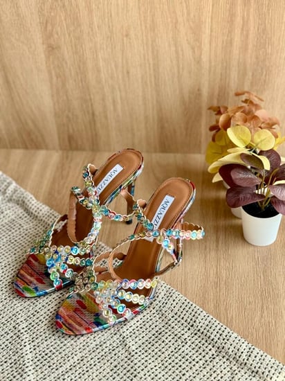 Aquazzura Crystal Studded Heels