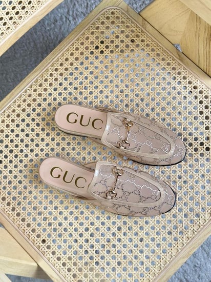 Gucci Horsebit Mesh Mules