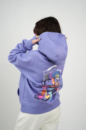 هودي بنفسجي Purple hoodie